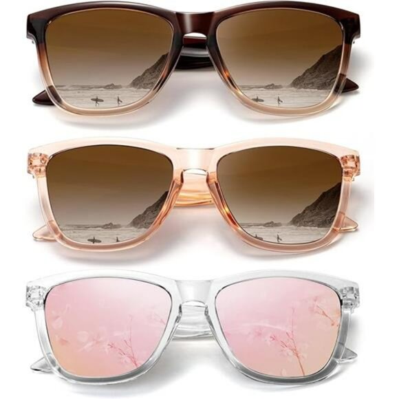 Polarized Square Sunglasses Women UV400 Protection Fashion Shades Summer - Picture 7 of 7